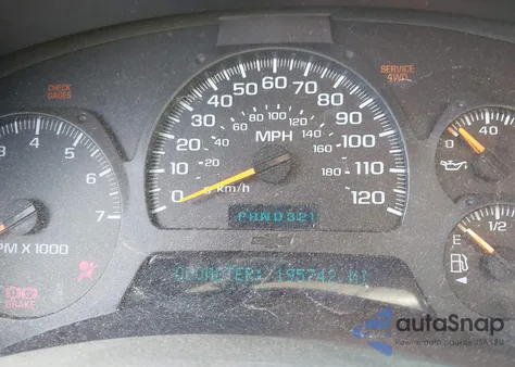 2002 Chevrolet Trailblazer Lt из США, поврежденный, VIN 1GNDT13S222125916